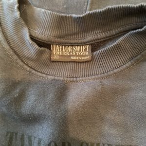 Taylor Swift blue crew in blue.  Size Medium.